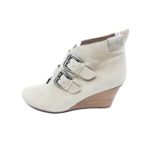 EMU Australia Kalora Taupe Nubuck Leather Wedge Ankle Bootie Womens 7